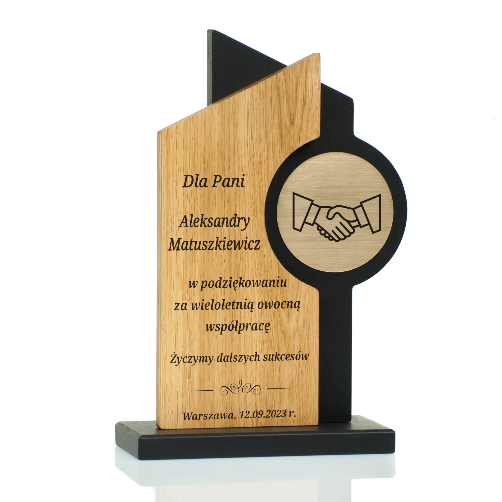 DSC01904 z projektem Drewniana Statuetka Uniwersalna Biznesowa Sportowa Podziękowanie Sukcesy - obrazek 1