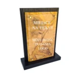 Personalizowana Statuetka z grawerem Podziękowanie Drewno Żywica - obrazek 4