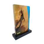 Personalizowana Statuetka z grawerem Podziękowanie Drewno Żywica - obrazek 8