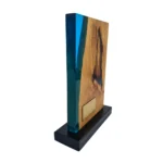 Personalizowana Statuetka z grawerem Podziękowanie Drewno Żywica - obrazek 7