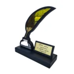 Drewniana Statuetka Złote Pióro Statuetka Naukowa Osiągnięcia W Nauce - obrazek 3