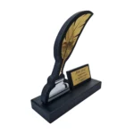 Drewniana Statuetka Złote Pióro Statuetka Naukowa Osiągnięcia W Nauce - obrazek 2