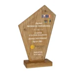 Statuetka Drewniana Podziękowanie Statuetka Okolicznościowa Na Każdą Okazję