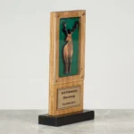 Drewniana Statuetka Jeleń Dla Myśliwego Dla Koła Łowieckiego Lasy Państwowe - obrazek 3