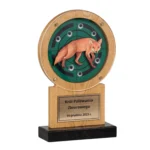 Drewniana Statuetka Lis Dla Myśliwego Dla Koła Łowieckiego Lasy Państwowe