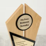 Drewniana Statuetka Uniwersalna Biznesowa Sportowa Podziękowanie Sukcesy - obrazek 3