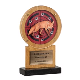 Drewniana Statuetka Lis Dla Myśliwego Dla Koła Łowieckiego Lasy Państwowe