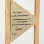 Drewniana Statuetka Uniwersalna Biznesowa Sportowa Podziękowanie Sukcesy - obrazek 3