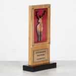 Drewniana Statuetka Jeleń Dla Myśliwego Dla Koła Łowieckiego Lasy Państwowe - obrazek 3