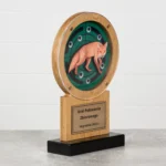 Drewniana Statuetka Lis Dla Myśliwego Dla Koła Łowieckiego Lasy Państwowe - obrazek 3