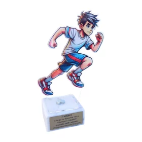 Statuetka dla biegacza z pleksi chłopak