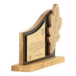 Elegancka statuetka liść dębowy Dla Leśniczego Lasy Państwowe - obrazek 5