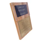 Ekskluzywne Podziękowanie na podkładzie z Drewna Dębowego - obrazek 2