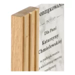 Drewniana Nowoczesna Statuetka Uniwersalna Biznesowa Podziękowanie - obrazek 4