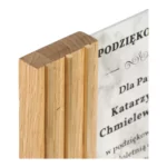 Drewniana Nowoczesna Statuetka Uniwersalna Biznesowa Podziękowanie - obrazek 5