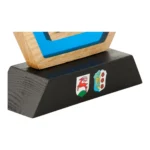 Nowoczesna Statuetka Biznesowa Podziękowanie Drewno Żywica - obrazek 5