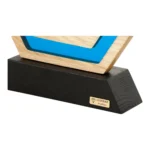 Nowoczesna Statuetka Biznesowa Podziękowanie Drewno Żywica - obrazek 7